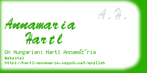 annamaria hartl business card